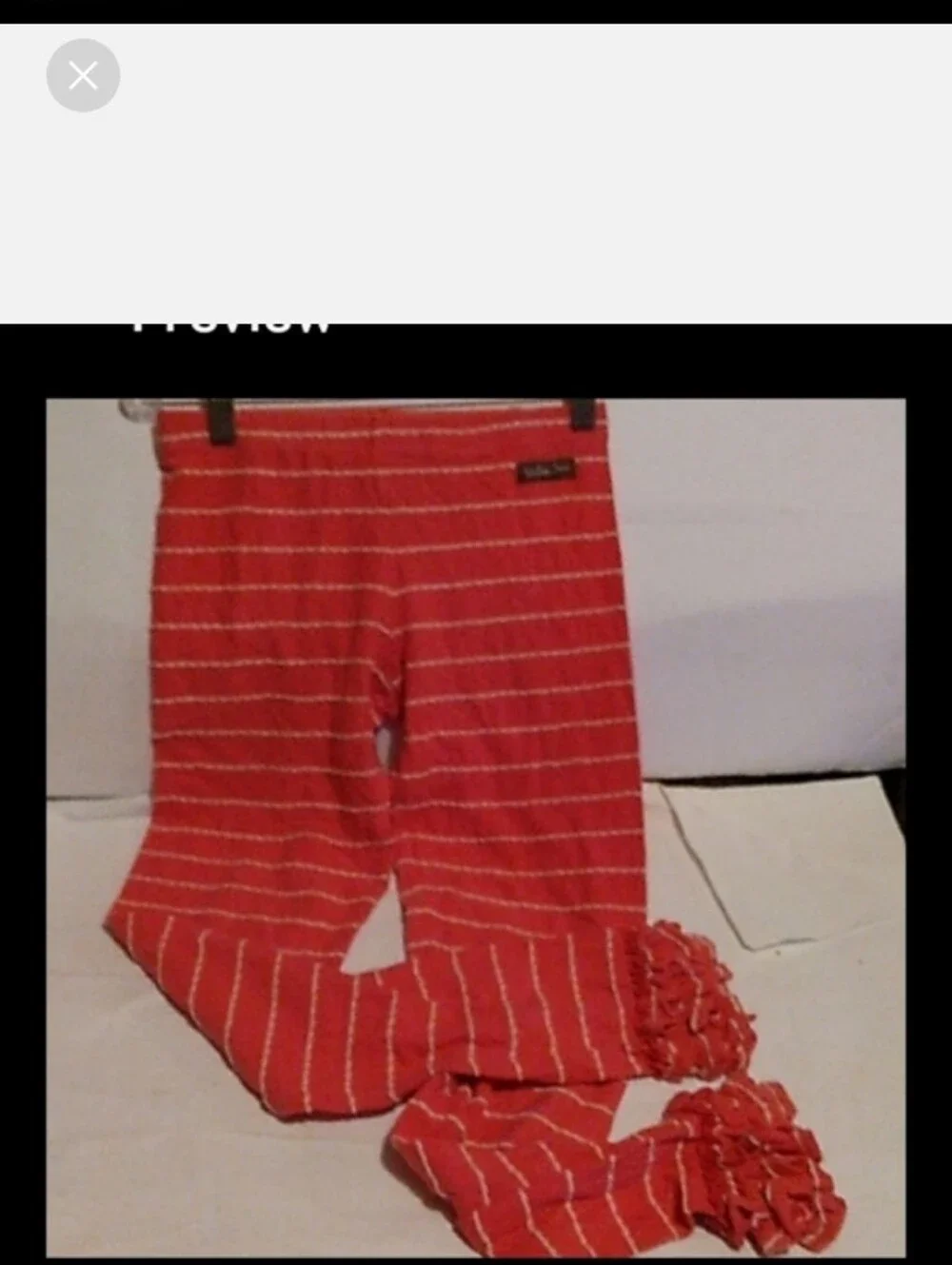 2#Matilda Jane Girls Pink Striped & VineYard Bines Patterned Leggings Set